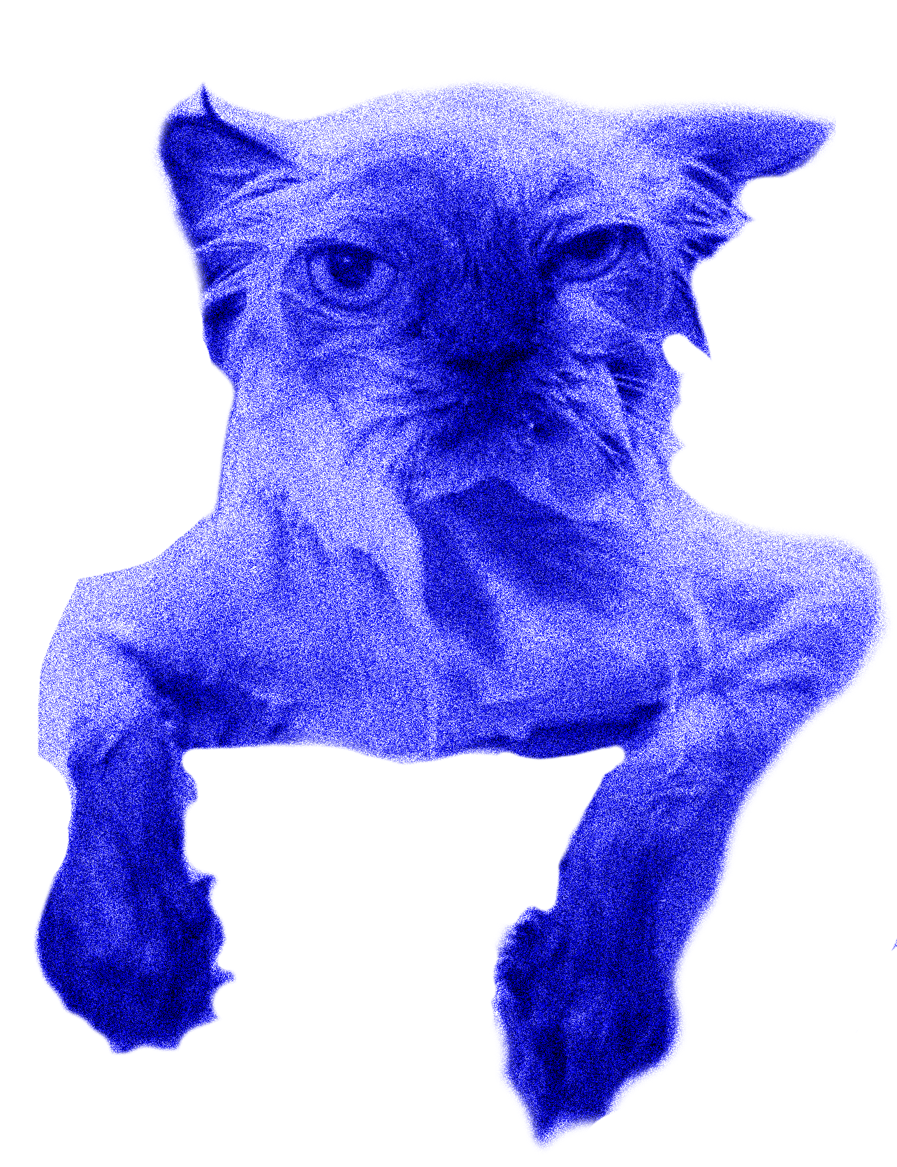 Blaue Katze